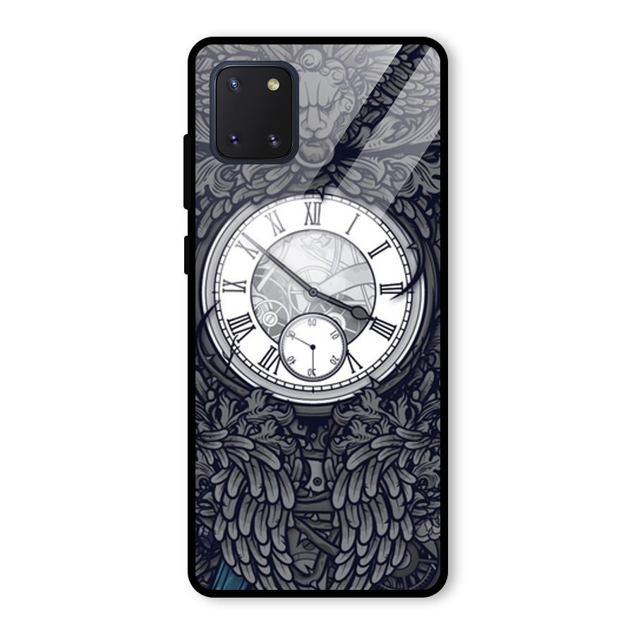 Wall Clock Glass Back Case for Galaxy Note 10 Lite