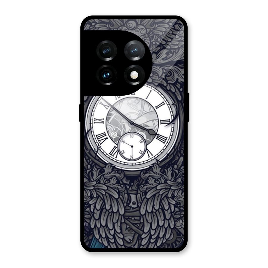 Wall Clock Glass Back Case for OnePlus 11