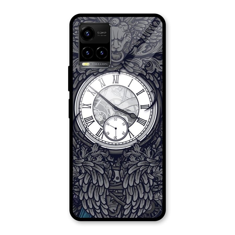 Wall Clock Glass Back Case for Vivo Y21T