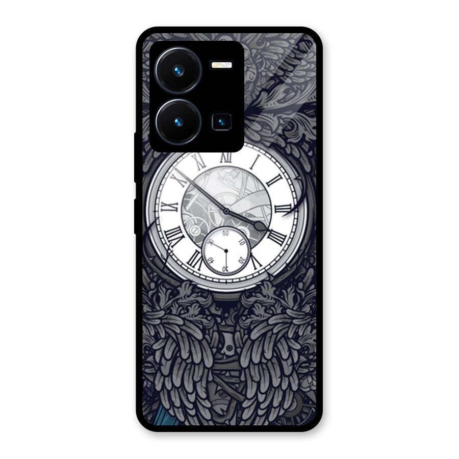 Wall Clock Glass Back Case for Vivo Y35