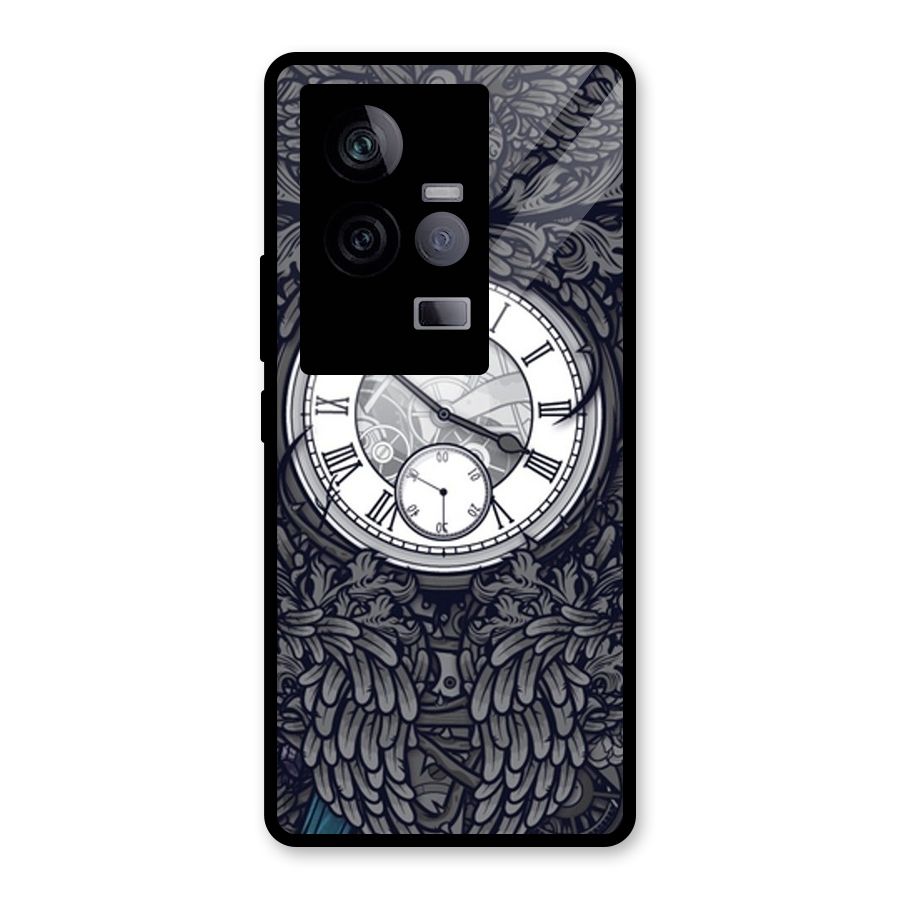 Wall Clock Glass Back Case for Vivo iQOO 11 5G