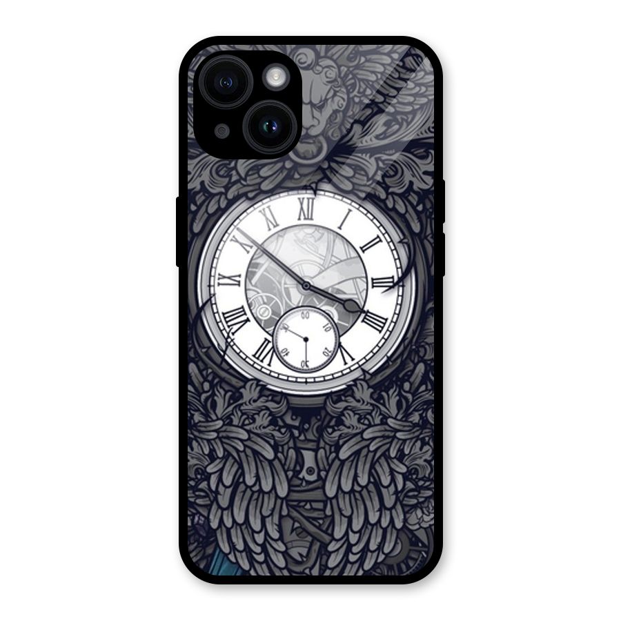 Wall Clock Glass Back Case for iPhone 14