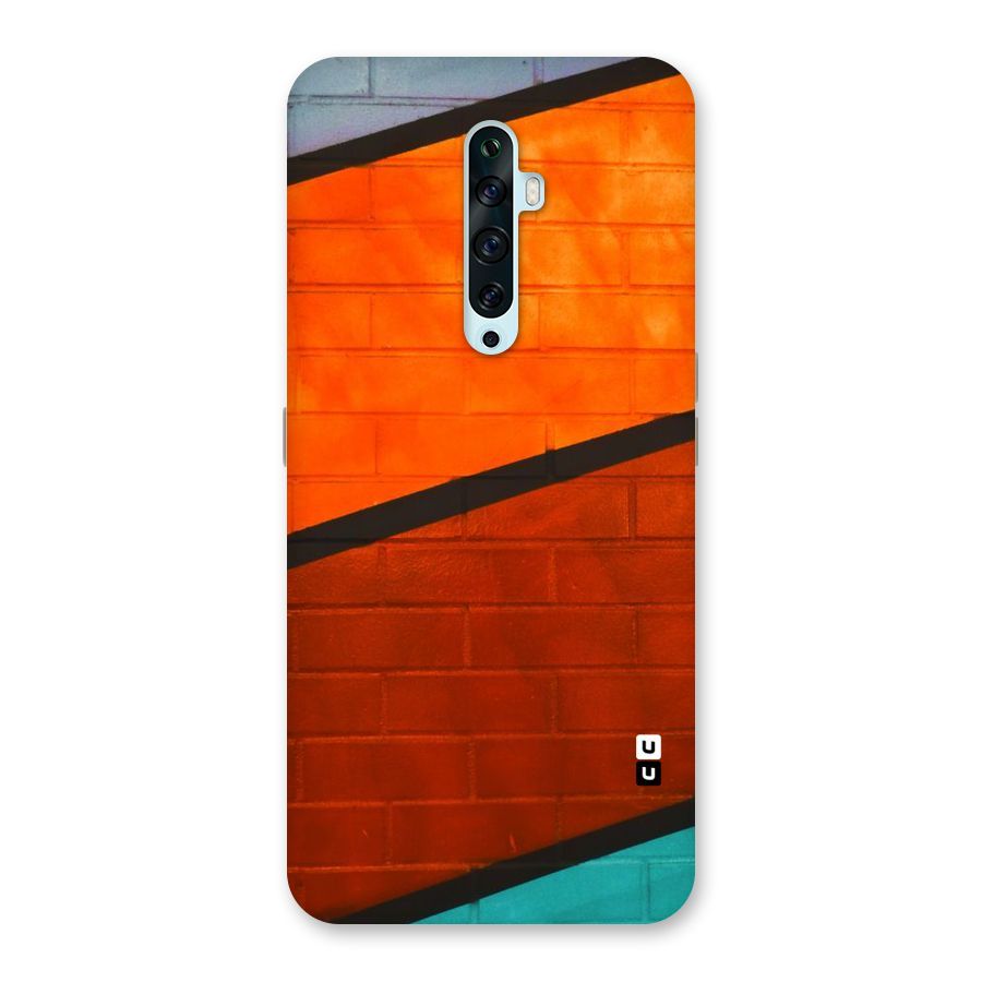 Wall Diagonal Stripes Back Case for Oppo Reno2 F