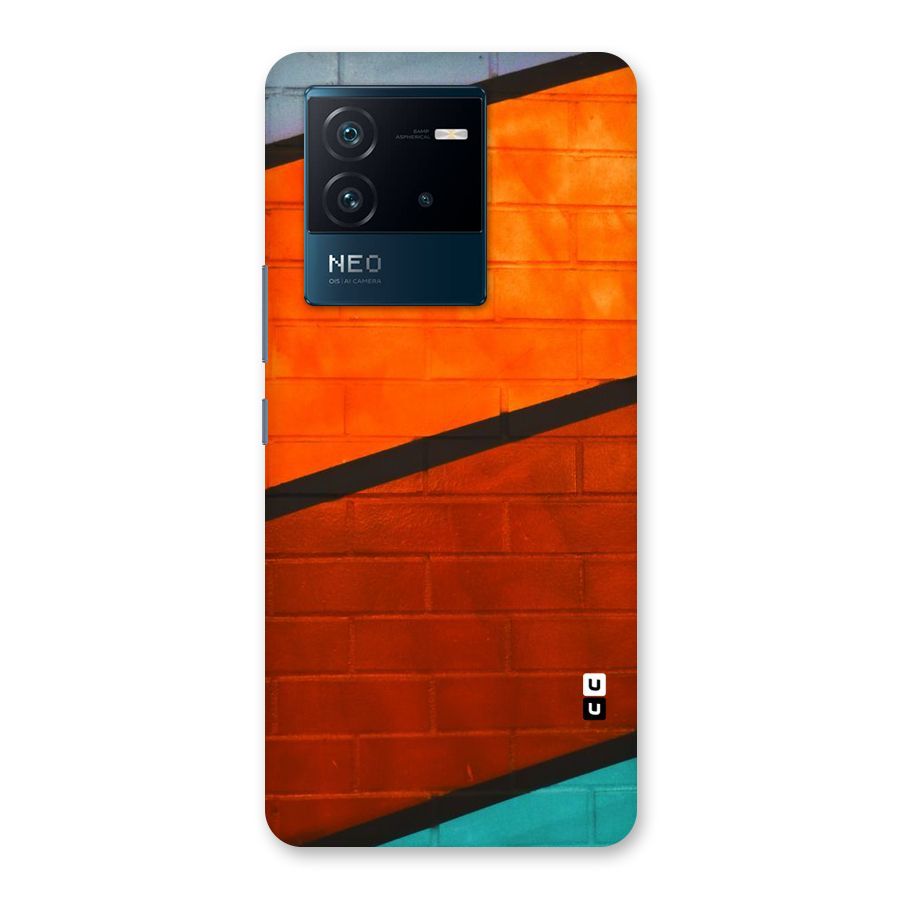 Wall Diagonal Stripes Back Case for Vivo iQOO Neo 6 5G