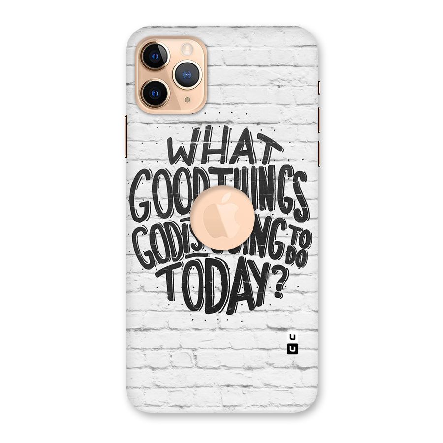 Wall Good Back Case for iPhone 11 Pro Max Logo Cut