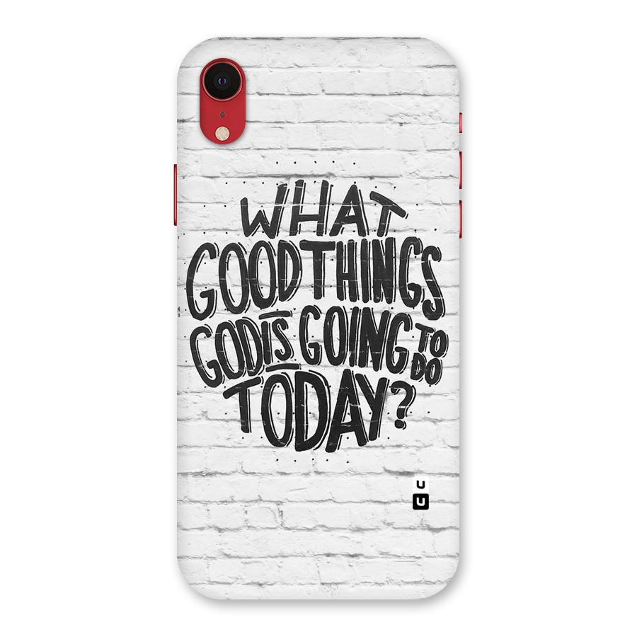 Wall Good Back Case for iPhone XR