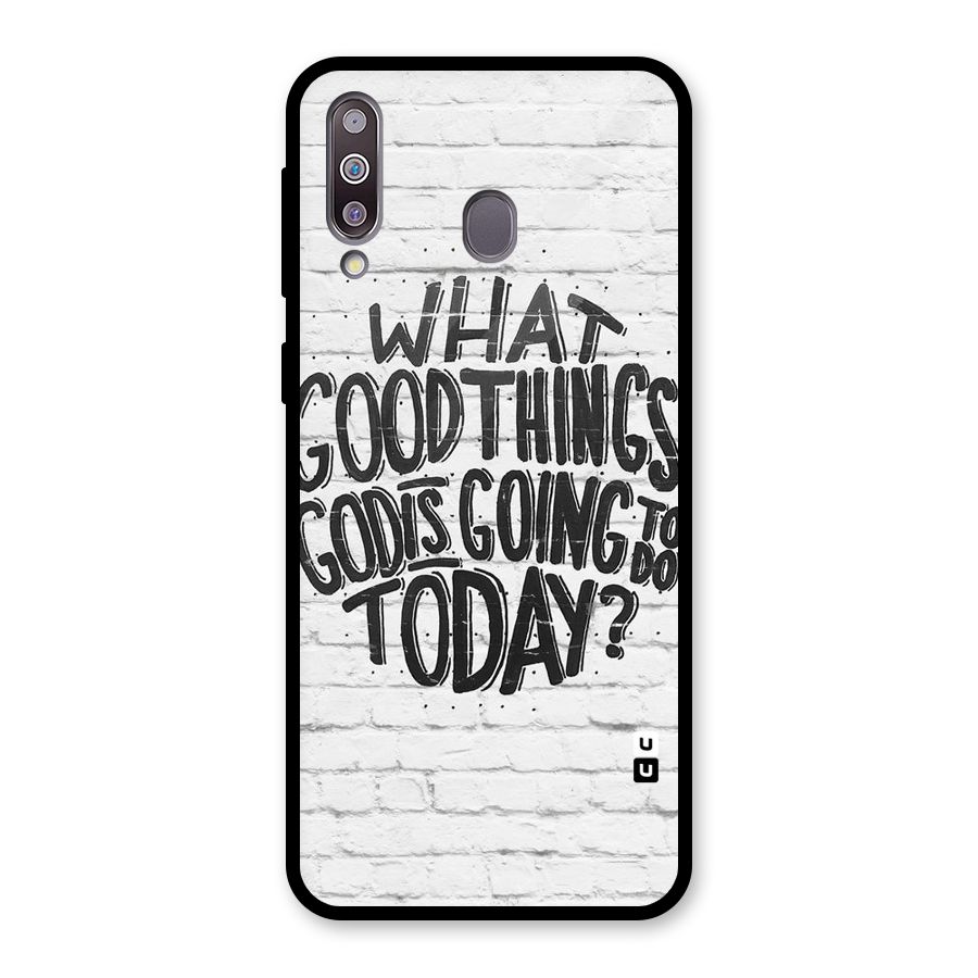 Wall Good Glass Back Case for Galaxy M30