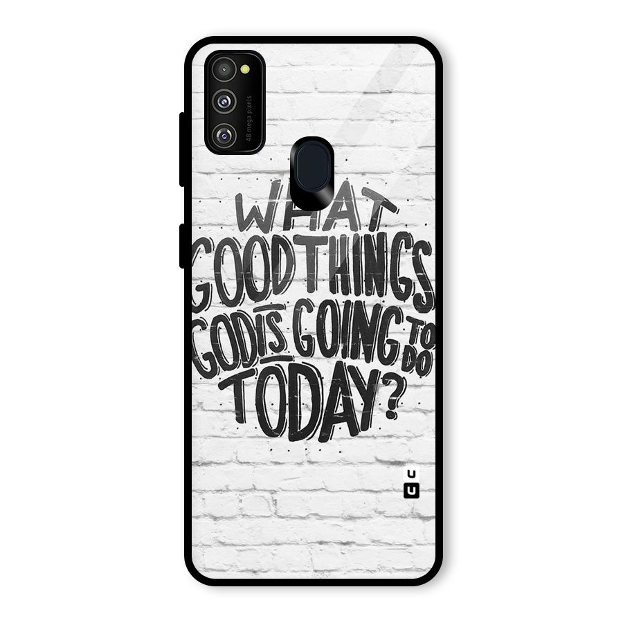 Wall Good Glass Back Case for Galaxy M30s