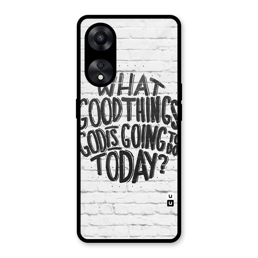 Wall Good Glass Back Case for Oppo A78
