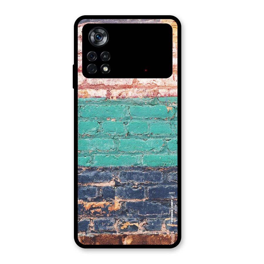Wall Grafitty Glass Back Case for Poco X4 Pro 5G