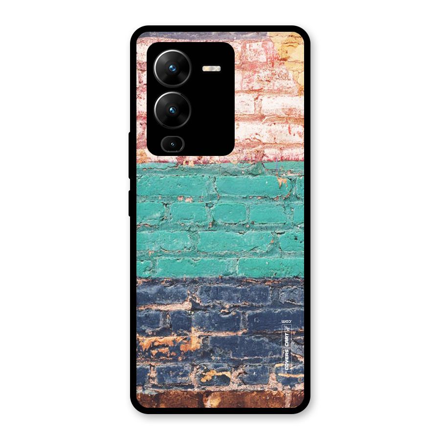 Wall Grafitty Glass Back Case for Vivo V25 Pro