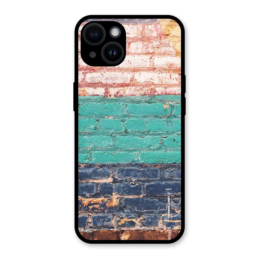 Wall Grafitty Glass Back Case for iPhone 14