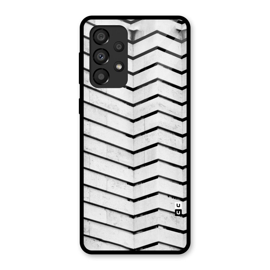 Wall Zig Zag Glass Back Case for Galaxy A33 5G