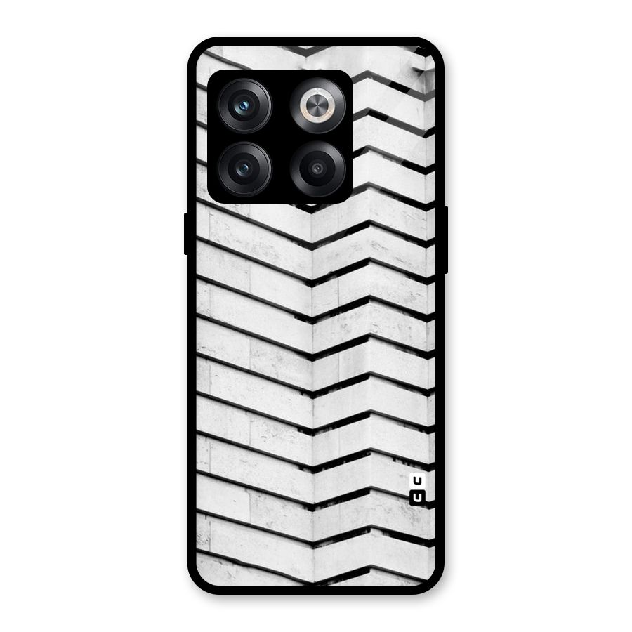 Wall Zig Zag Glass Back Case for OnePlus 10T