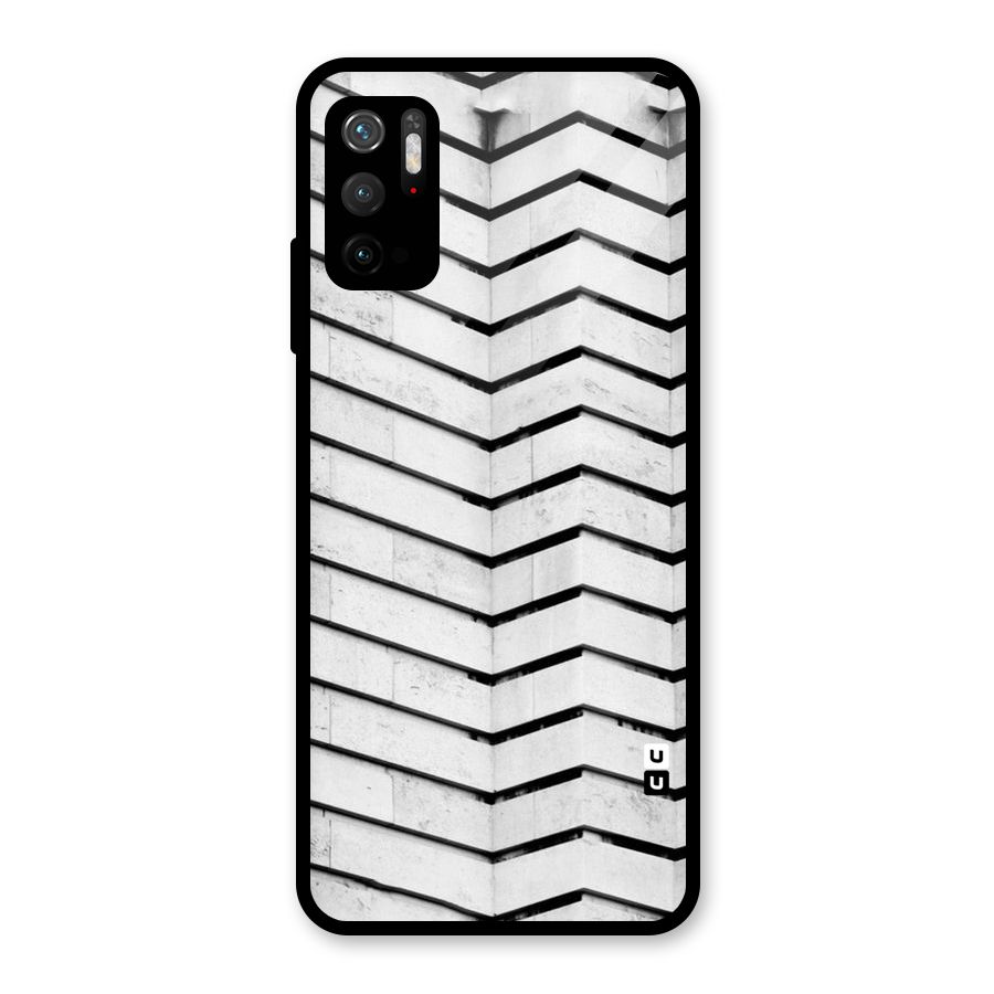 Wall Zig Zag Glass Back Case for Poco M3 Pro 5G