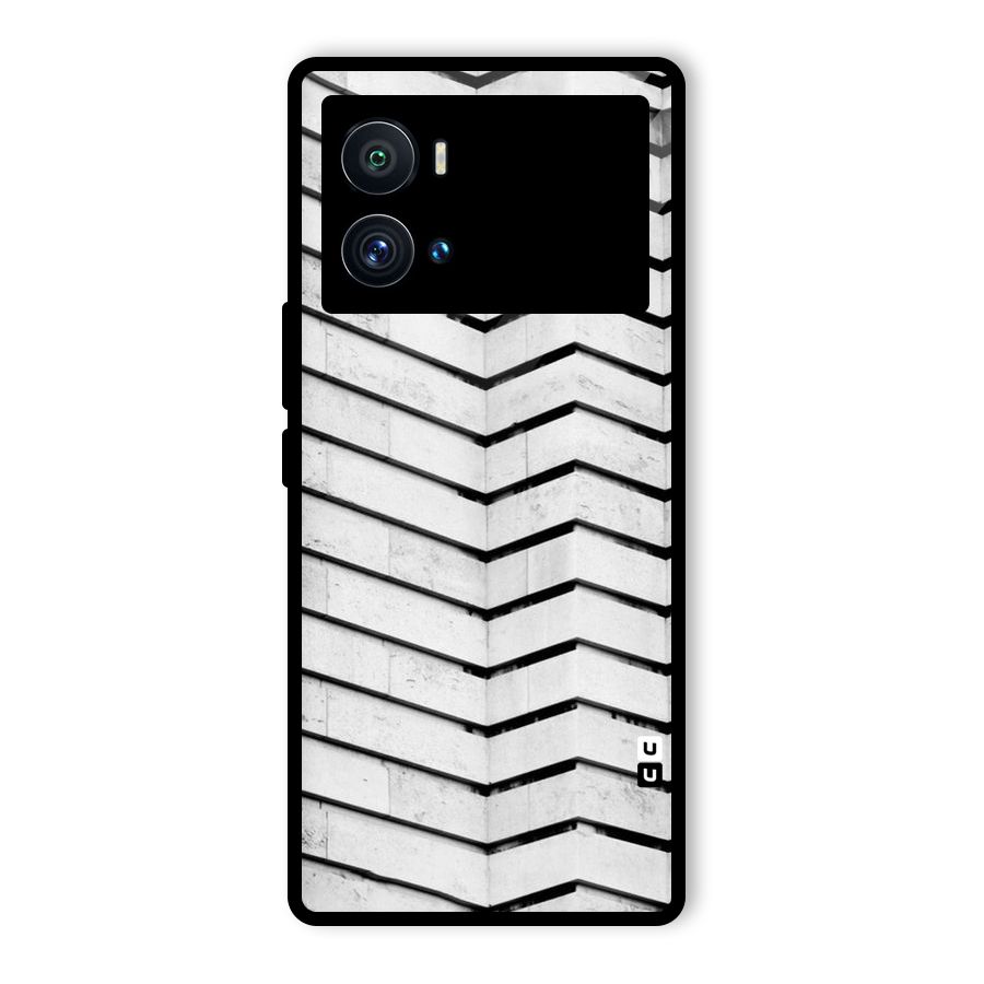 Wall Zig Zag Glass Back Case for Vivo iQOO 9 Pro