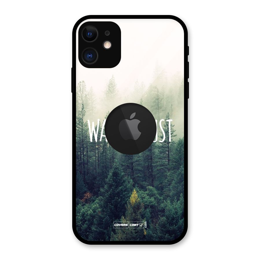Wanderlust Glass Back Case for iPhone 11 Logo Cut