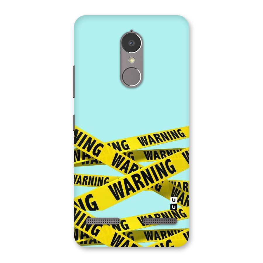 Warning Design Back Case for Lenovo K6