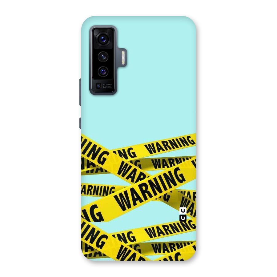 Warning Design Back Case for Vivo X50