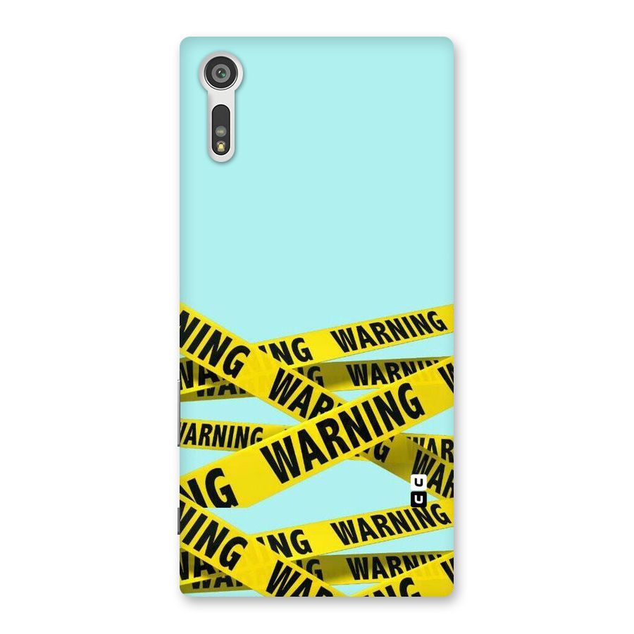 Warning Design Back Case for Xperia XZ