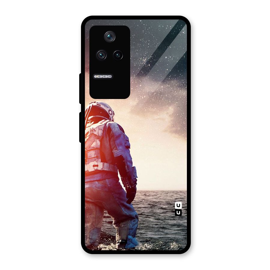 Water Astronaut Glass Back Case for Poco F4 5G