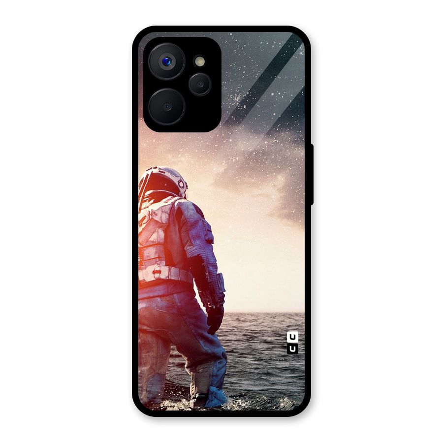 Water Astronaut Glass Back Case for Realme 9i 5G