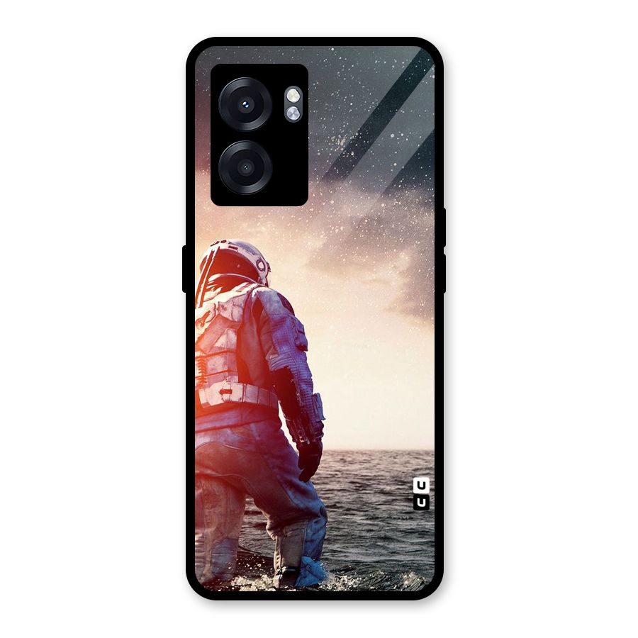 Water Astronaut Glass Back Case for Realme Narzo 50 5G