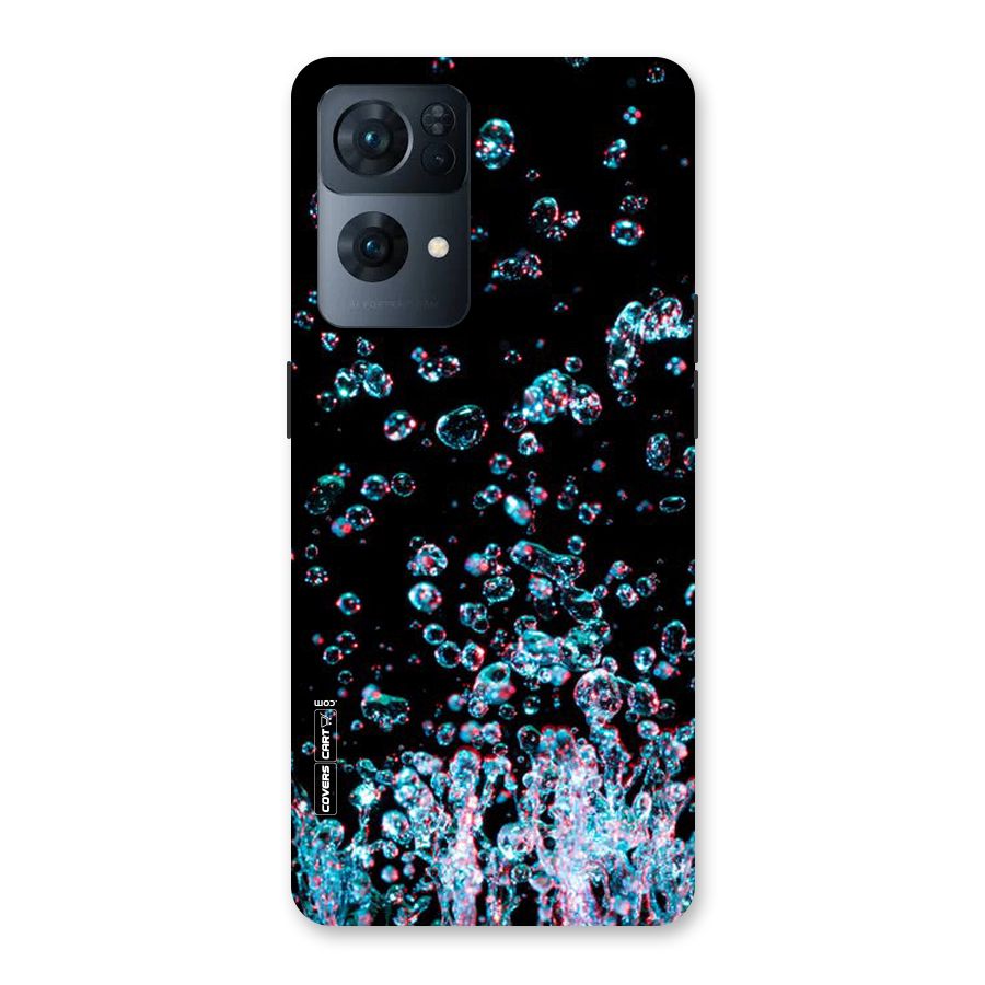 Water Droplets Back Case for Oppo Reno7 Pro 5G