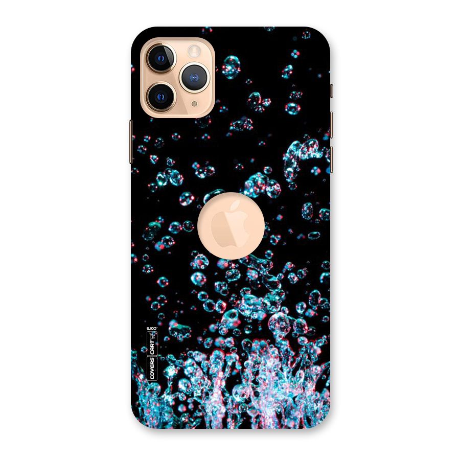 Water Droplets Back Case for iPhone 11 Pro Max Logo Cut