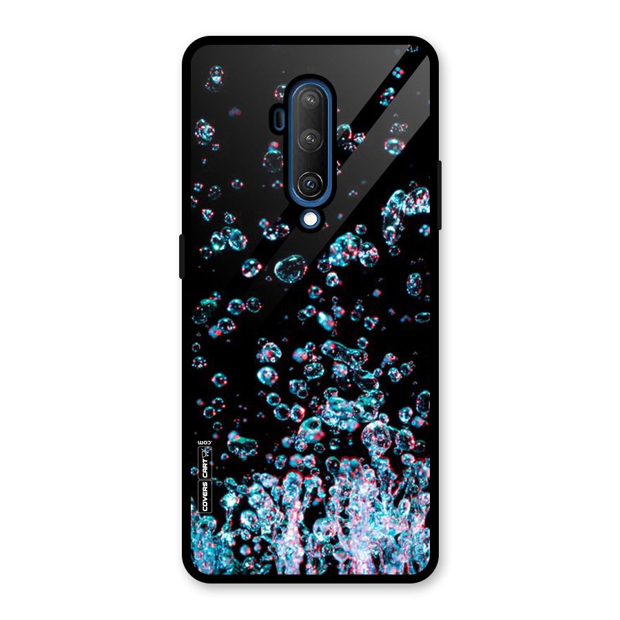 Water Droplets Glass Back Case for OnePlus 7T Pro