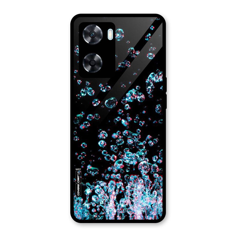 Water Droplets Glass Back Case for Oppo A77