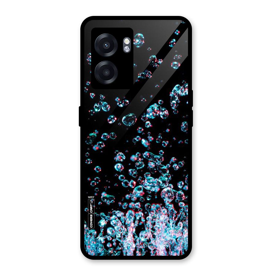 Water Droplets Glass Back Case for Oppo K10 (5G)