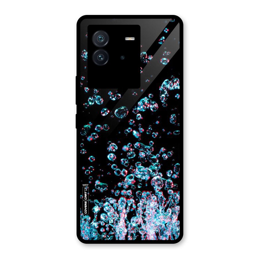Water Droplets Glass Back Case for Vivo iQOO Neo 6 5G