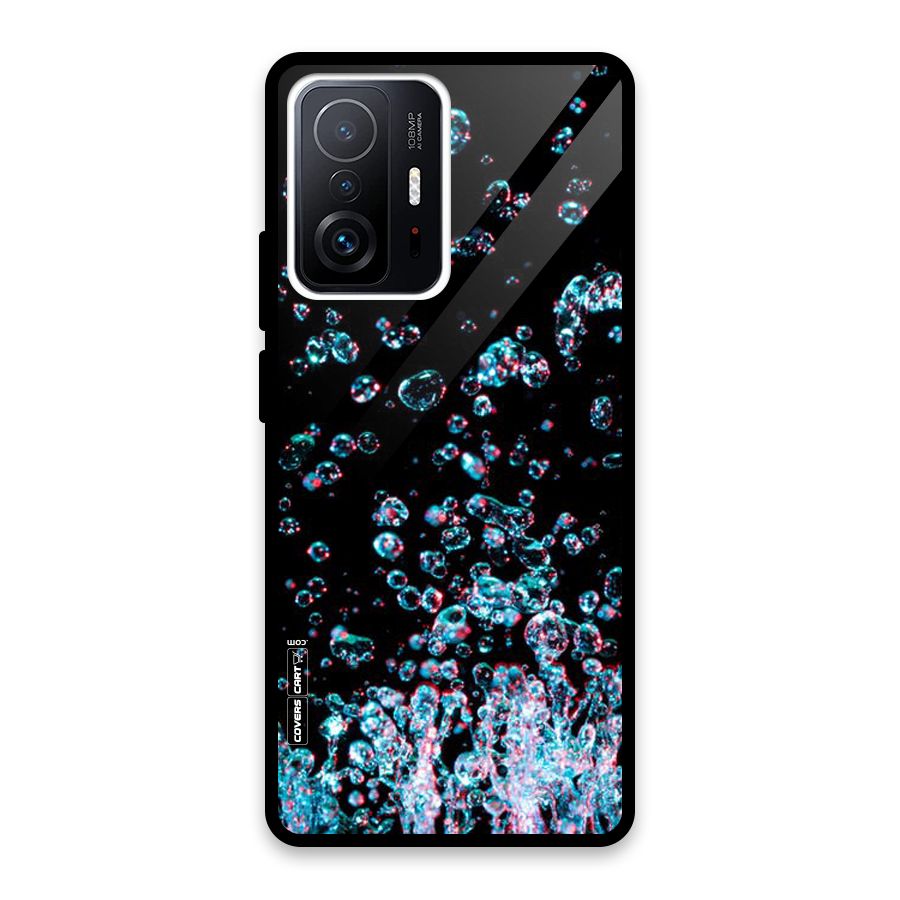 Water Droplets Glass Back Case for Xiaomi 11T Pro