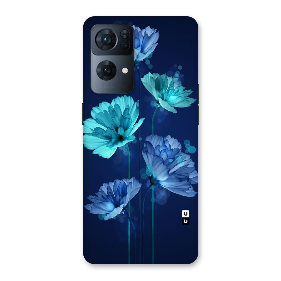 Water Flowers Back Case for Oppo Reno7 Pro 5G