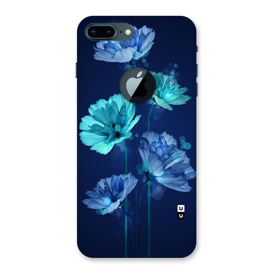 Water Flowers Back Case for iPhone 7 Plus Logo Cut