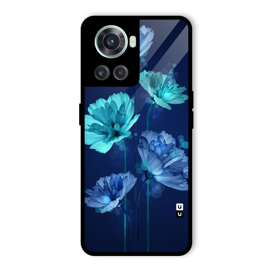 Water Flowers Glass Back Case for OnePlus 10R