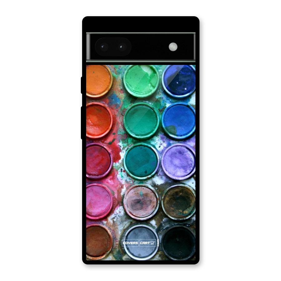 Water Paint Box Glass Back Case for Google Pixel 6a