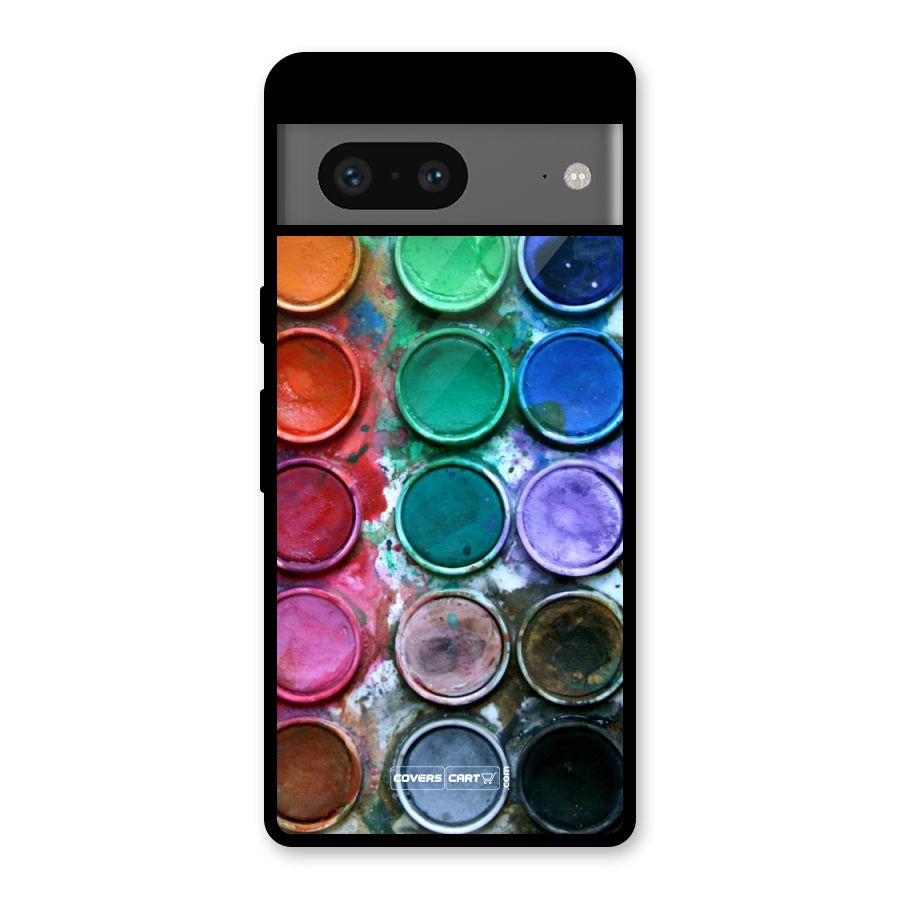 Water Paint Box Glass Back Case for Google Pixel 7