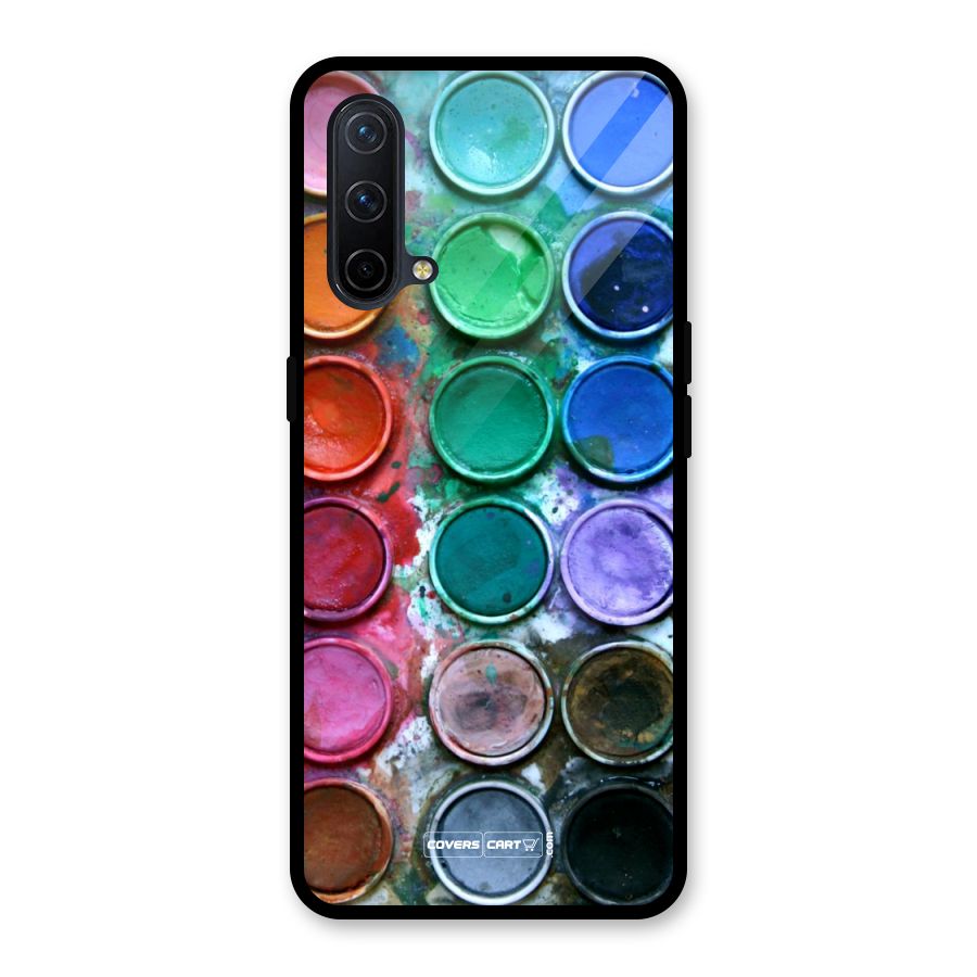 Water Paint Box Glass Back Case for OnePlus Nord CE 5G