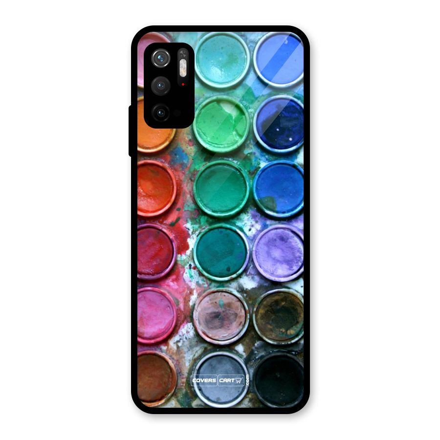 Water Paint Box Glass Back Case for Poco M3 Pro 5G