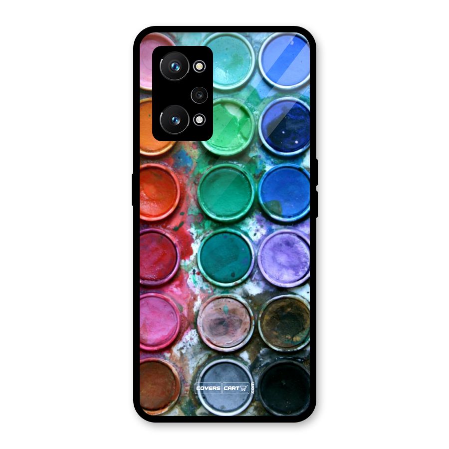 Water Paint Box Glass Back Case for Realme GT Neo 3T