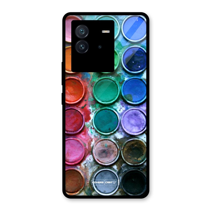Water Paint Box Glass Back Case for Vivo iQOO Neo 6 5G