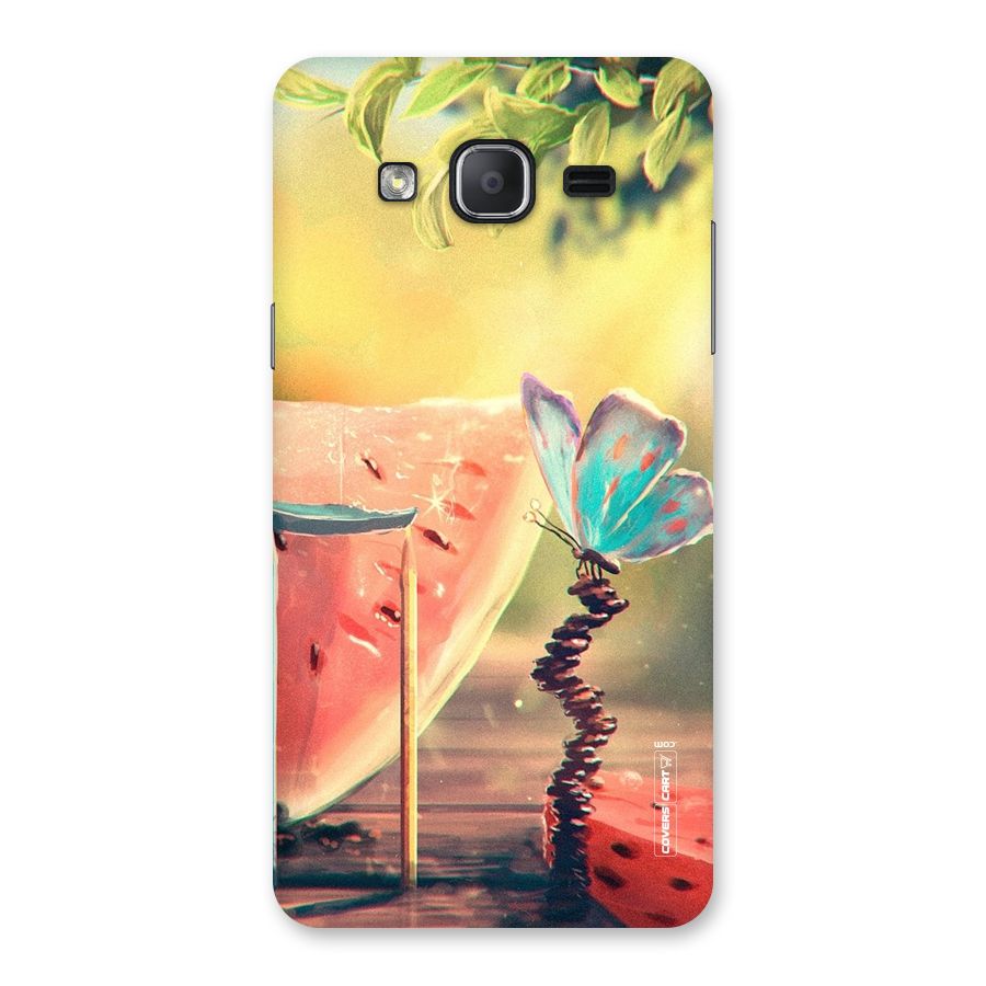 Watermelon Butterfly Back Case for Galaxy On7 2015