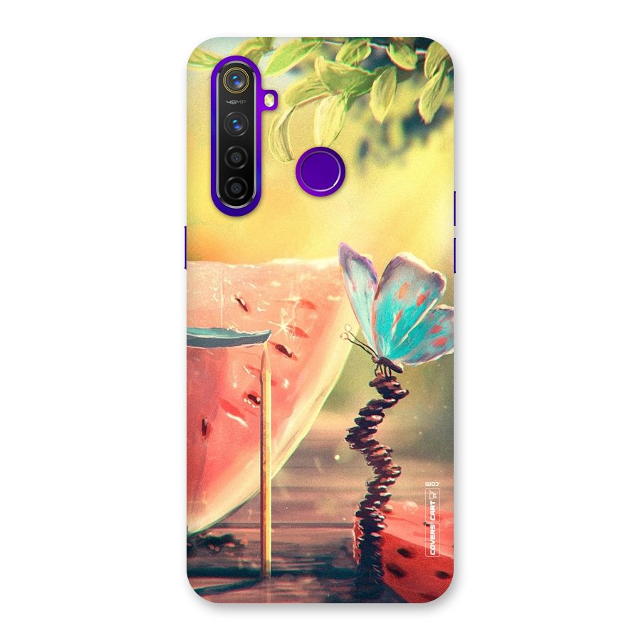 Watermelon Butterfly Back Case for Realme 5 Pro