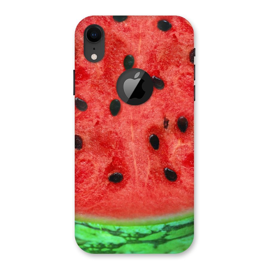 Watermelon Design Back Case for iPhone XR Logo Cut