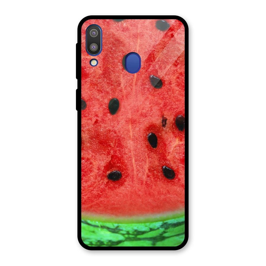 Watermelon Design Glass Back Case for Galaxy M20