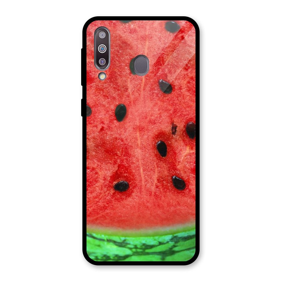 Watermelon Design Glass Back Case for Galaxy M30