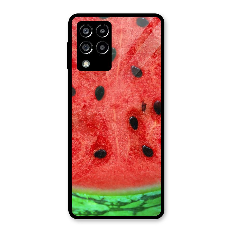 Watermelon Design Glass Back Case for Galaxy M53 5G