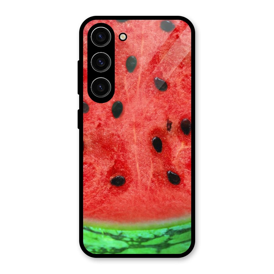 Watermelon Design Glass Back Case for Galaxy S23